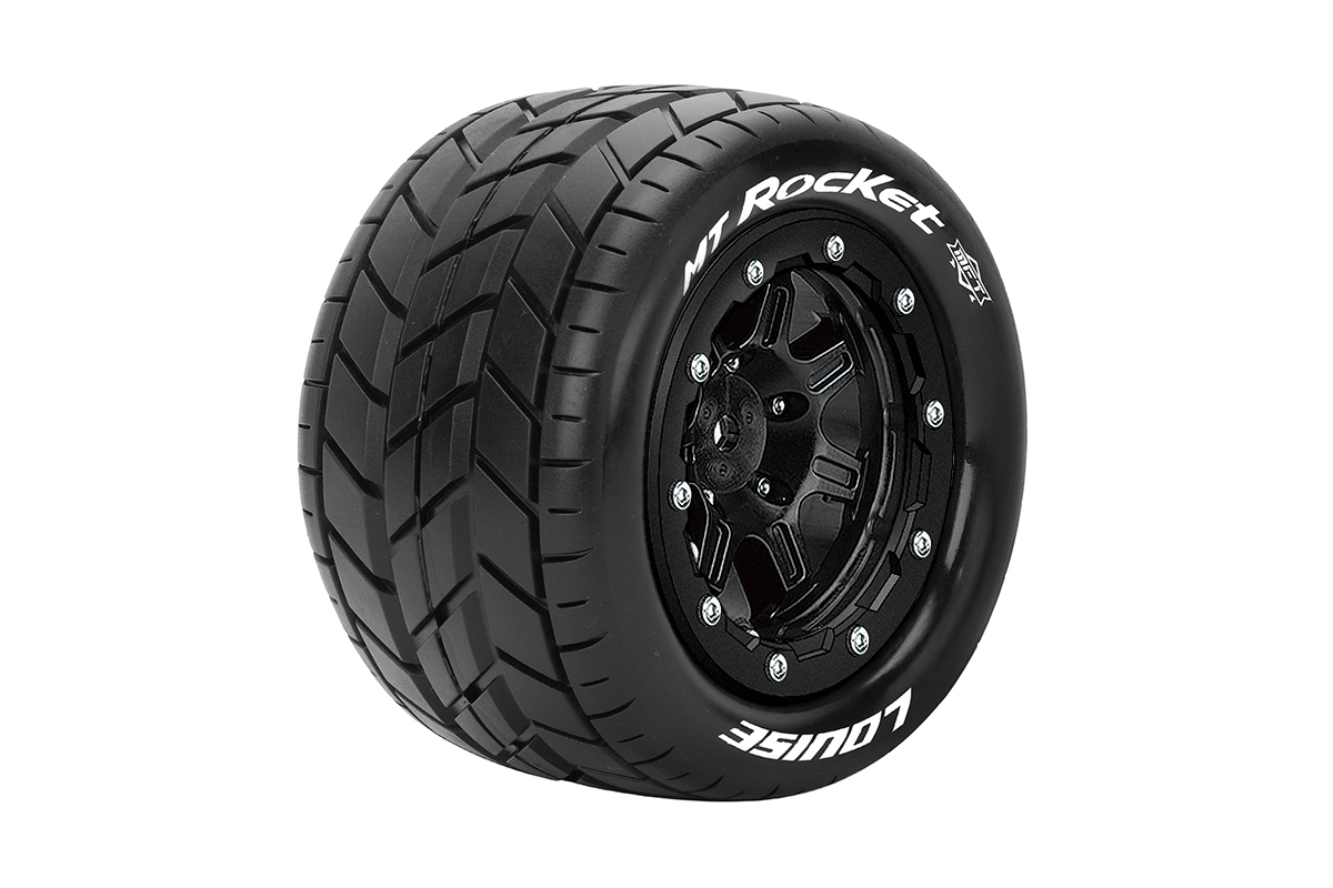 Louise RC 1/10 Buggy Tire Rocket 4WD Front Soft black insert #L-T3186SI